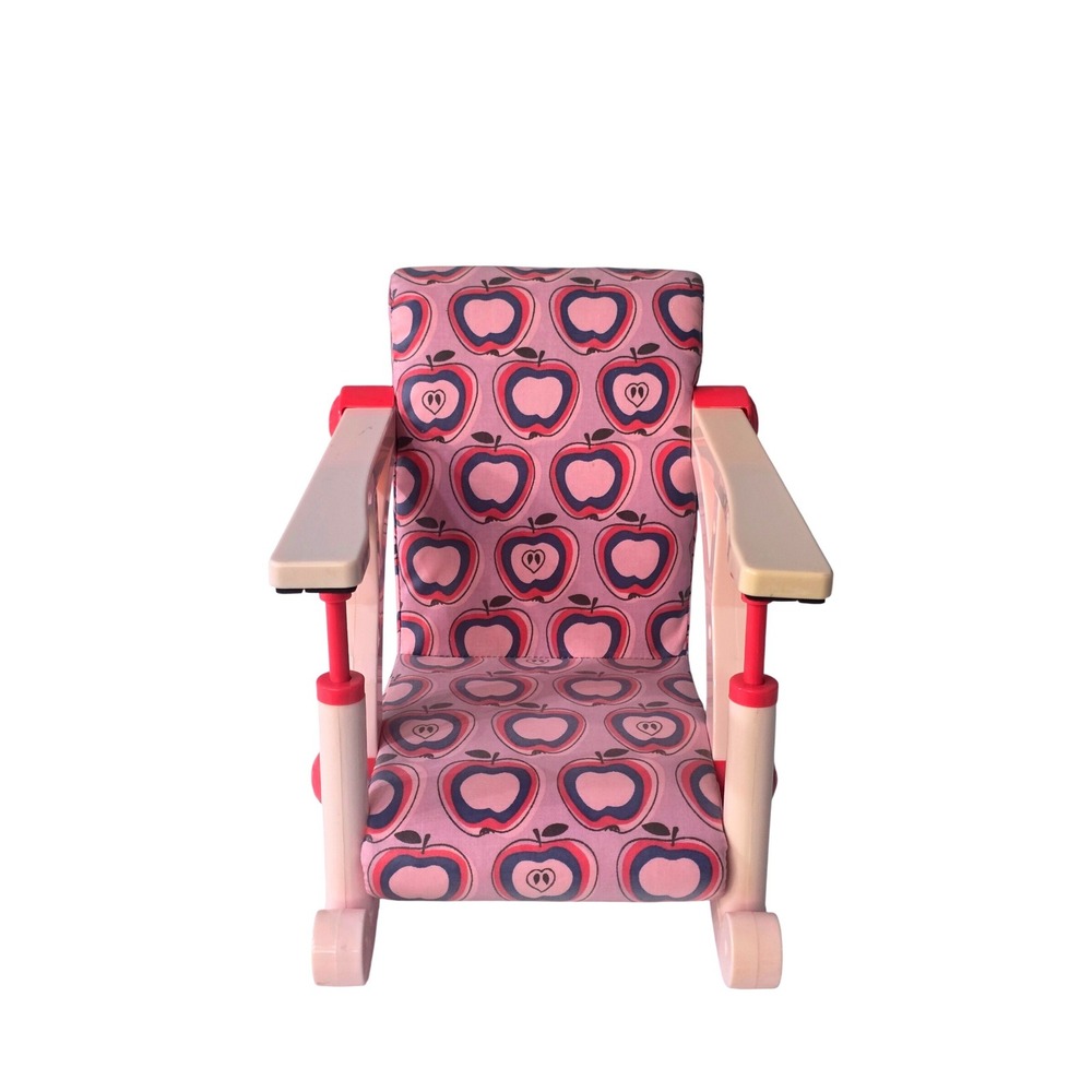 Our Generation Pink Apple Print Salon Chair for 18 Inch Dolls Accessory